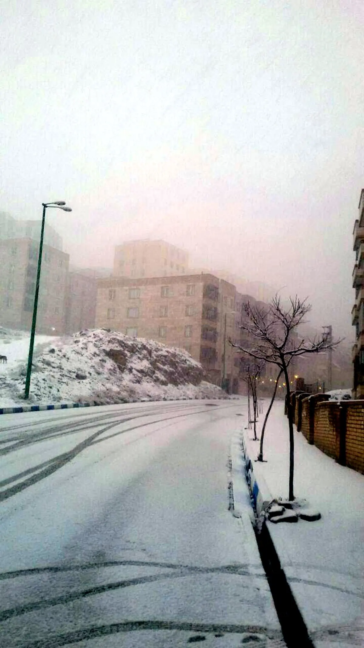 صبح برفی پردیس تهران/عکس