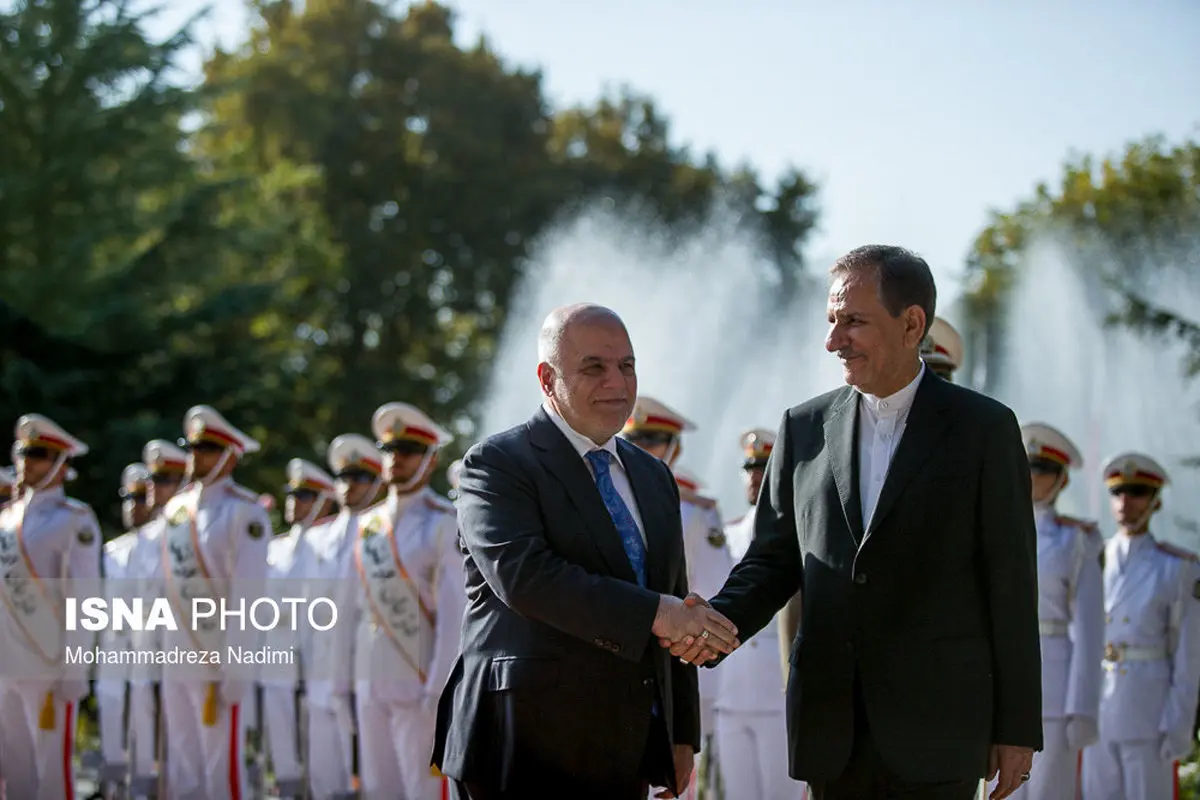 حواشی تصویری استقبال جهانگیری از حیدرالعبادی در سعدآباد