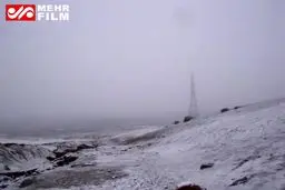 ببینید؛ سفیدپوشی دامنه‌های کوه «کمر سیاه» خرم‌آباد