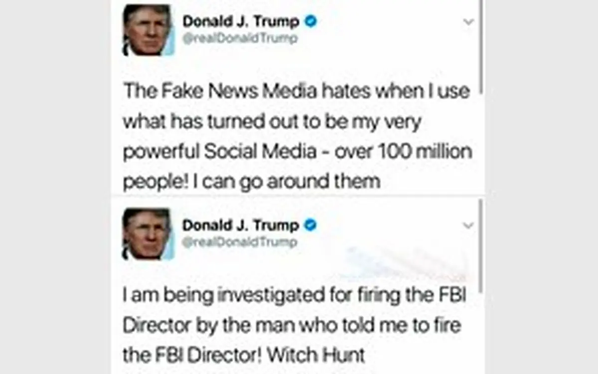 ترامپ: رسانه هاچشم دیدن 100 میلیون فالوور را ندارند