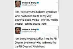 ترامپ: رسانه هاچشم دیدن 100 میلیون فالوور را ندارند