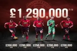 دستمزد هنگفت و سرسام آور 5 بازیکن منچستر یونایتد+عکس