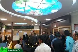 صف های طولانی در کرمانشاه برای اهدای خون/عکس