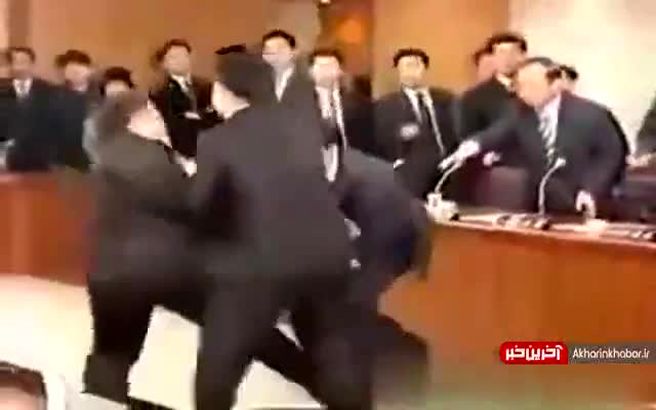 کتک کاری در مجلس نمایندگان ژاپن سوژه شد+فیلم