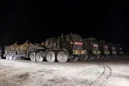 تصاویری از تجدید قوای ارتش ترکیه در عفرین