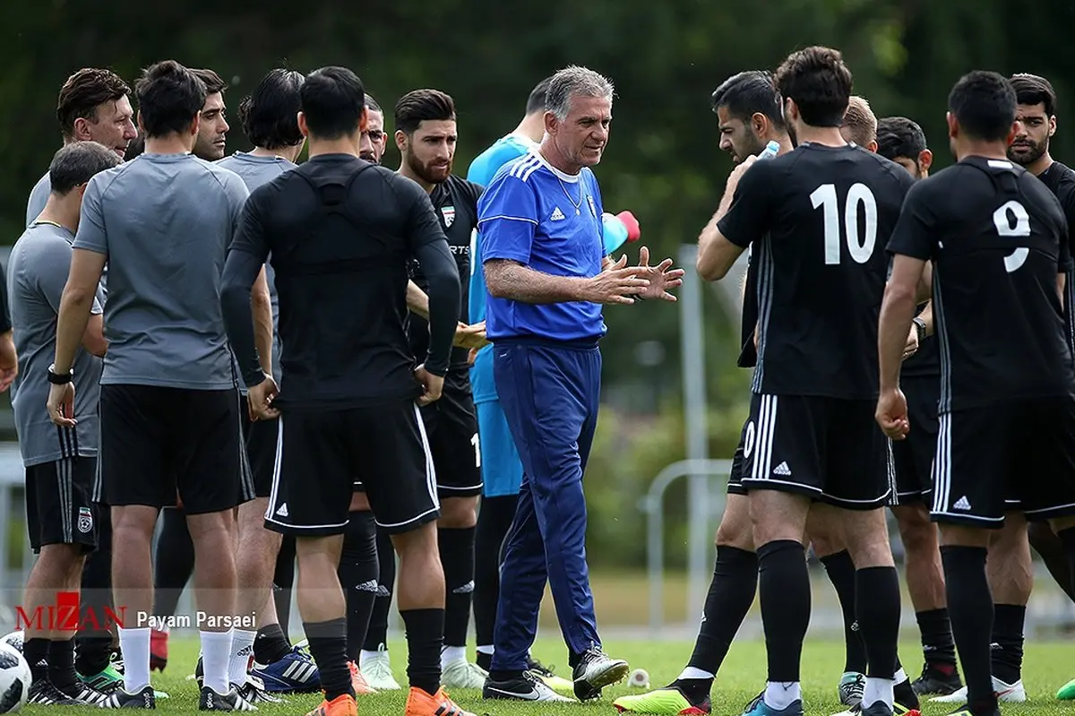 تصاویری از آخرین تمرین تیم ملی پیش از بازی با تیم پرتغال