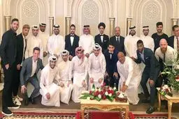 تیپ مهدی طارمی در جشن عروسی هم تیمی اش در قطر /عکس