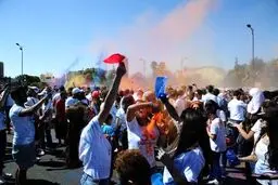 ماراتن دیدنی سوری ها در پایتخت این کشور/تصاویر