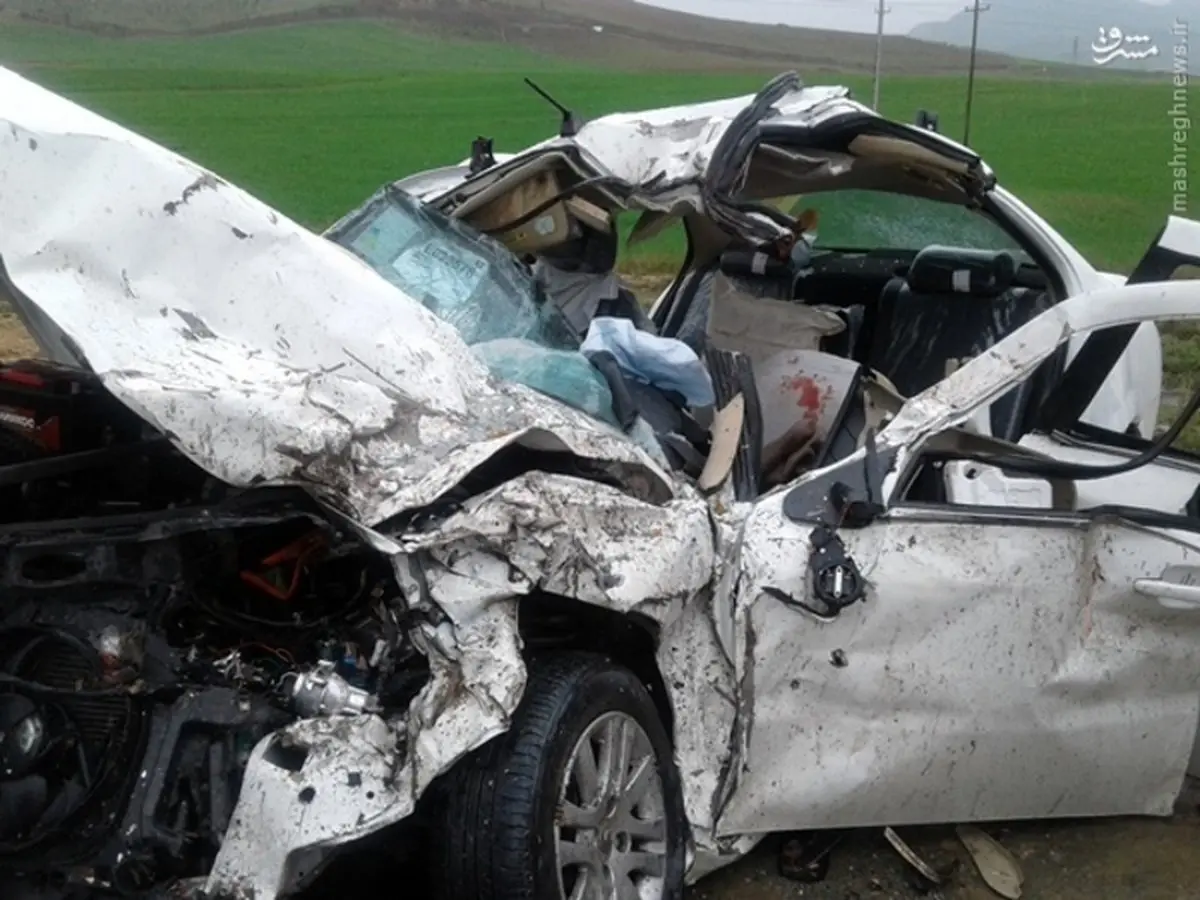 عکس/ شش زخمی در تصادف دنا با مینی بوس