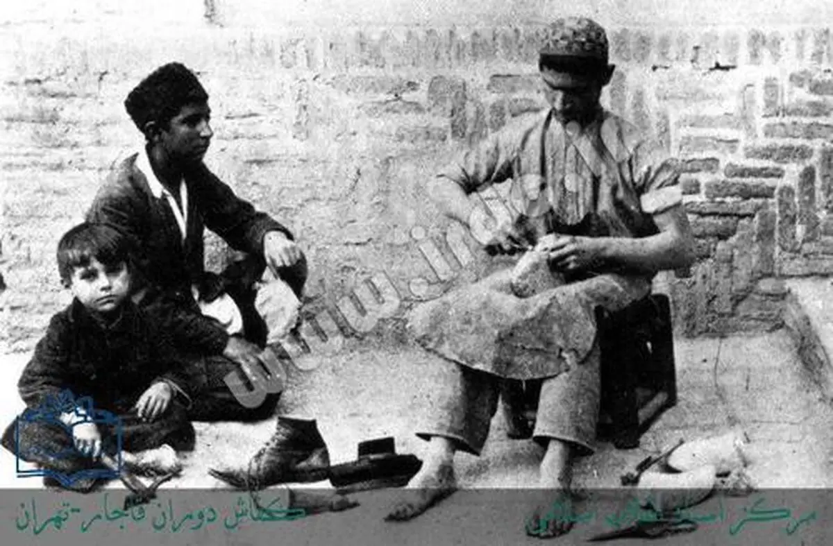کفاش زمان قاجار/عکس