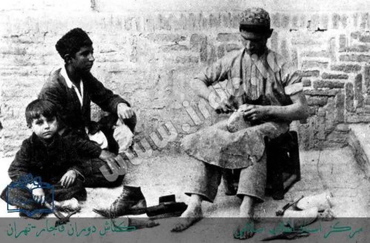 کفاش زمان قاجار/عکس