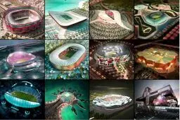 تصاویری عجیب از استادیوم‌های میزبان جام جهانی 2022 قطر