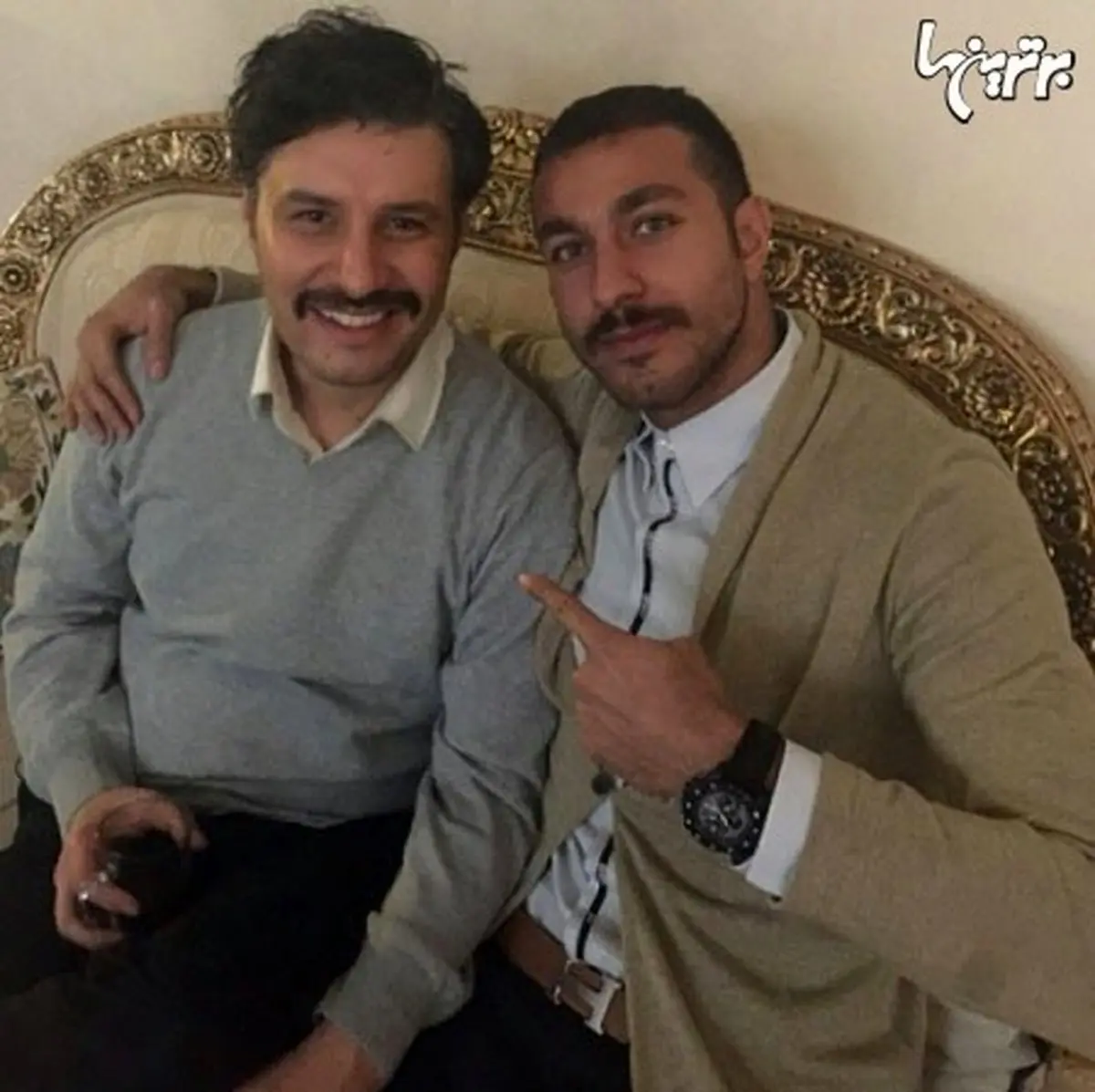 سوشا مکانی با ظاهری جدید در کنار بازیگر سینما/ عکس