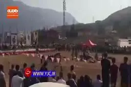 ازدحام مردم در جشنواره اسب در اوج کرونا + ویدئو