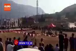 ازدحام مردم در جشنواره اسب در اوج کرونا + ویدئو