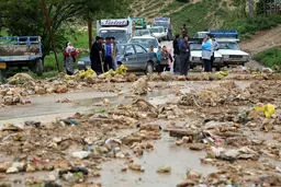 تصاویر/ خسارت سیل به روستای «خندقلو» بجنورد‎