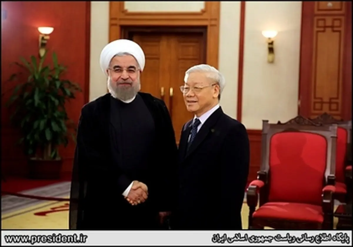 حاشیه های دیدار روحانی با دبیرکل حزب کمونیست ویتنام/تصاویر