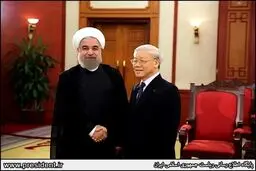 حاشیه های دیدار روحانی با دبیرکل حزب کمونیست ویتنام/تصاویر