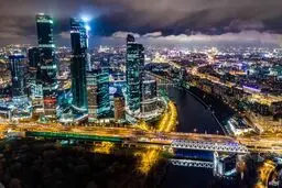 زیبایی مسکو در شب/عکس