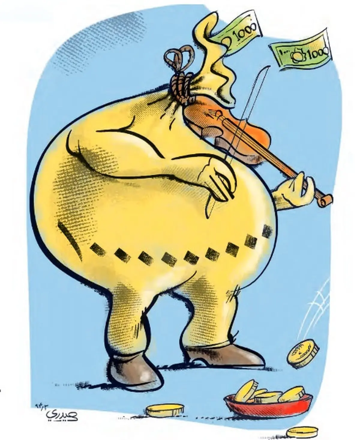 میلیاردرهای معترض به حذف یارانه!/کاریکاتور