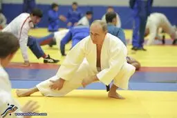عکس / ورزش کردن سران جهان