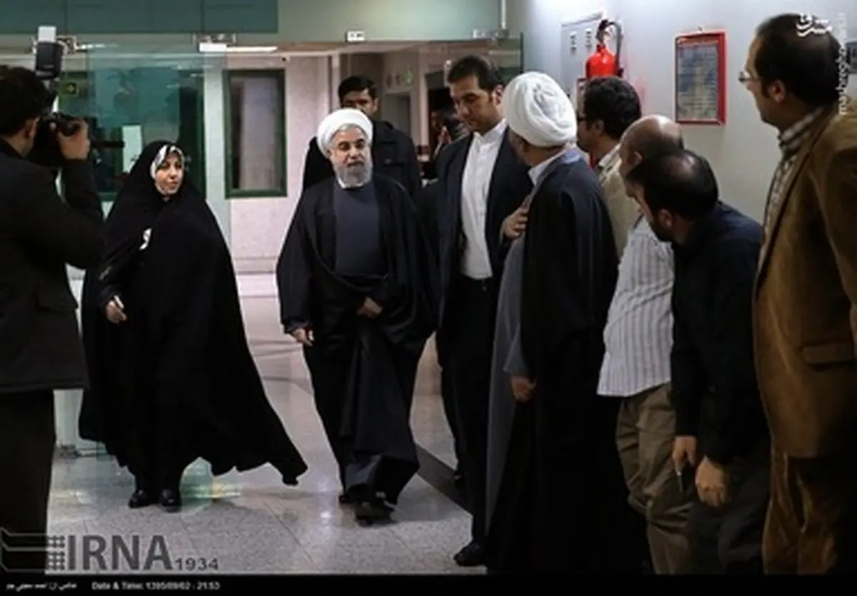 عیادت رییس جمهور و رییس مجلس از آیت الله موسوی اردبیلی/تصاویر