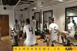 تصاویری از تمرین صبحگاهی ملی پوشان فوتبال ایران/ تصاویر