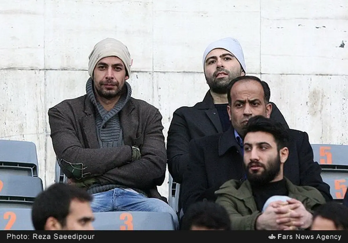 بازیکن دورگه ایرانی، تماشاگر ویژه بازی استقلال/عکس