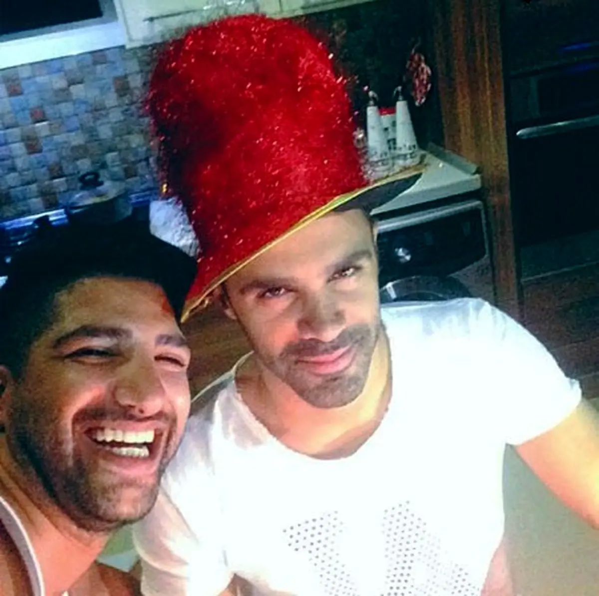 سلفی بامزه زانیار و سیروان در شب تولد سیروان خسروی/عکس