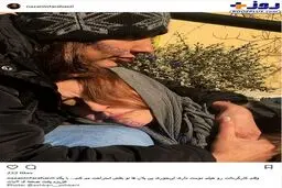 عکسی از خانم بازیگر در بغل کارگردان فیلمش