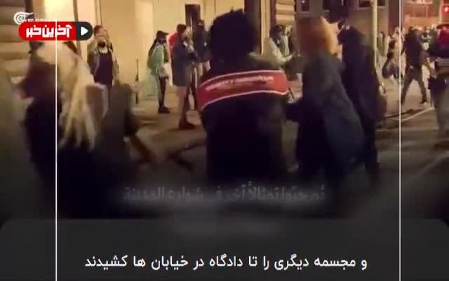 مردم مجسمه سیاستمداران نژادپرست در کارولینای شمالی را دار زدند! + ويدئو