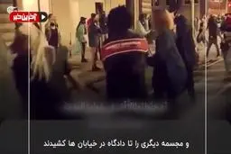 مردم مجسمه سیاستمداران نژادپرست در کارولینای شمالی را دار زدند! + ويدئو