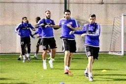 تصویری از اولین تمرین جواد نکونام با تیم جدیدش