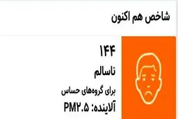 افزایش آلودگی هوای تهران هم اکنون