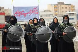 بانوان بسیجی در زرمایش راهیان بیت المقدس/عکس