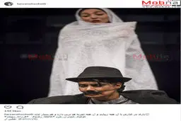 تیپ مردانه و لوتی عاطفه رضوی در یک نمایش/عکس