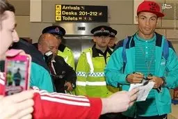 تصاویر بازگشت رونالدو به منچستر