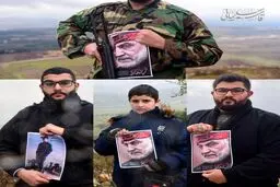 عکس حاج قاسم در مرزهای فلسطین اشغالی