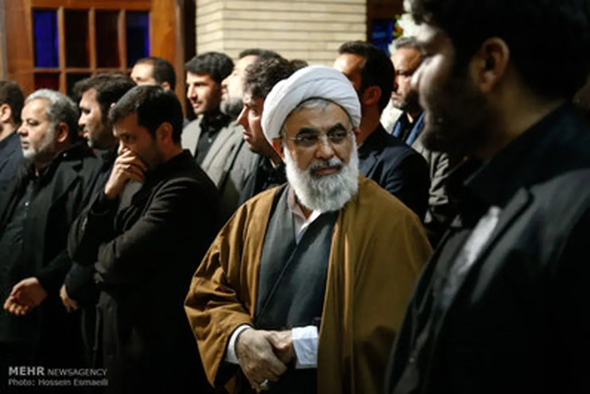 مراسم ترحیم فرزند حجت الاسلام فلاحیان با حضور ناطق نوری، عارف، عسگراولادی، بادامچیان و ...