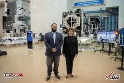 تیپ جالب و عجیب ولیعهد عربستان در شرکت تولید صنایع نظامی آمریکا/تصاویر