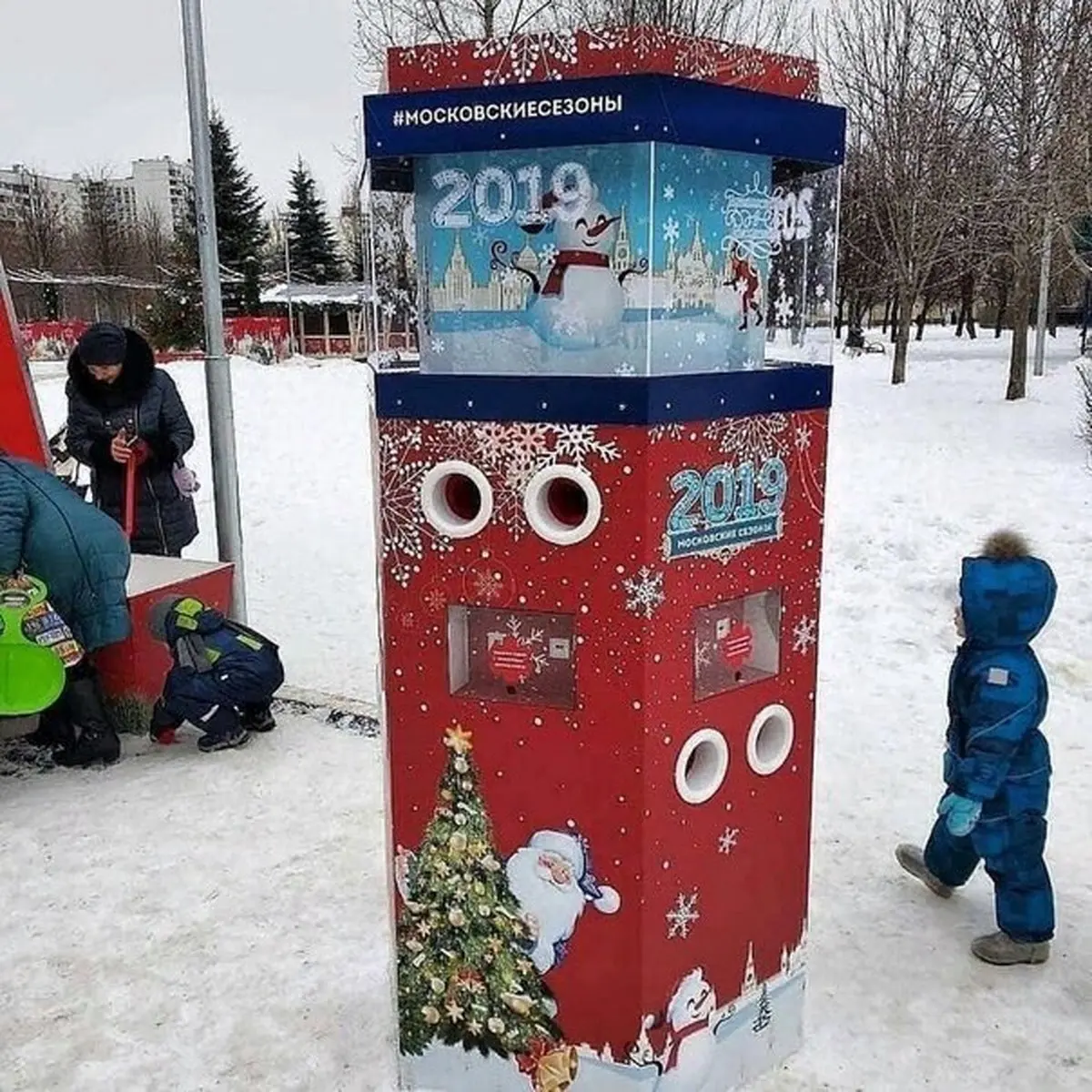 ایده جالب در سرمای این روزهای کریسمس/ عکس