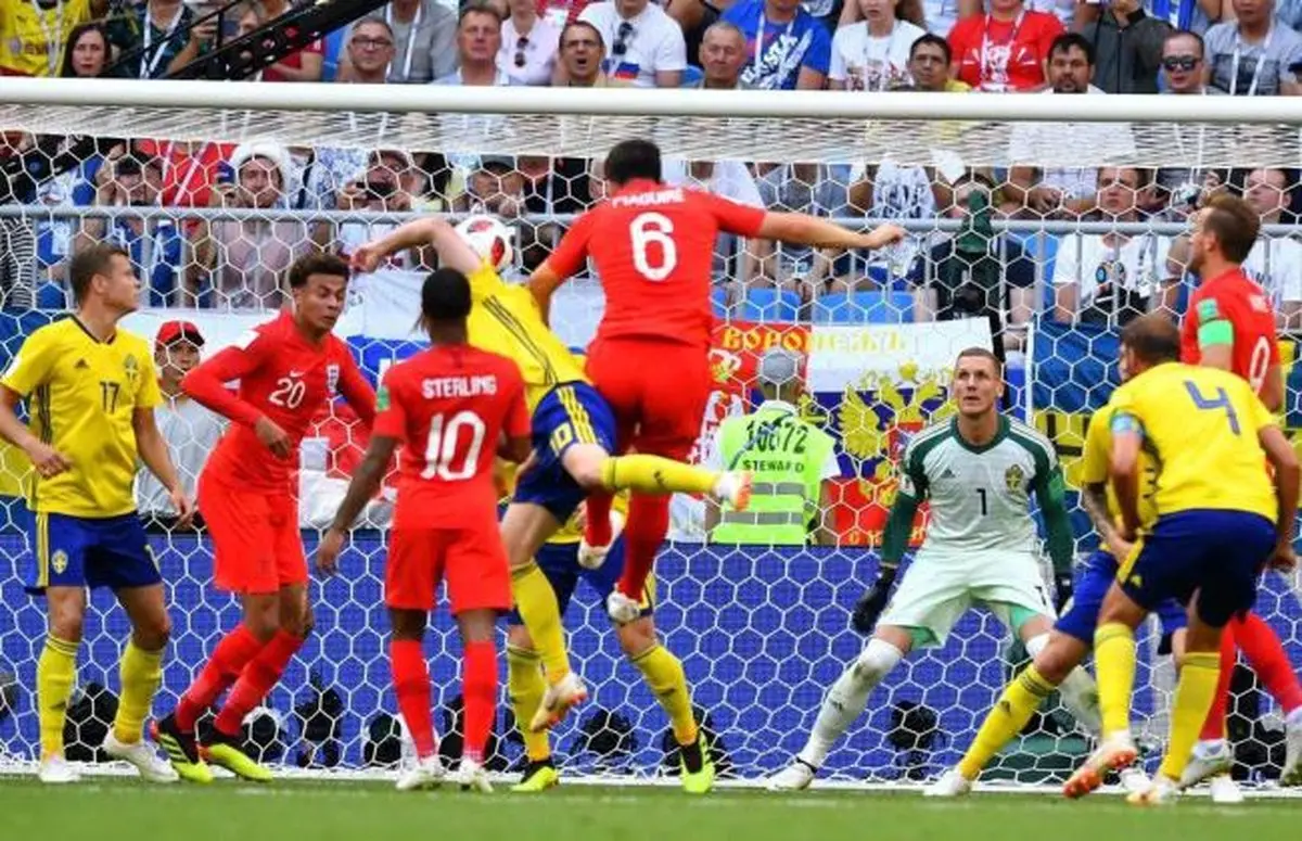 صعود انگلیس به نیمه نهایی با پیروزی مقابل سوئد غول‌کش + عکس