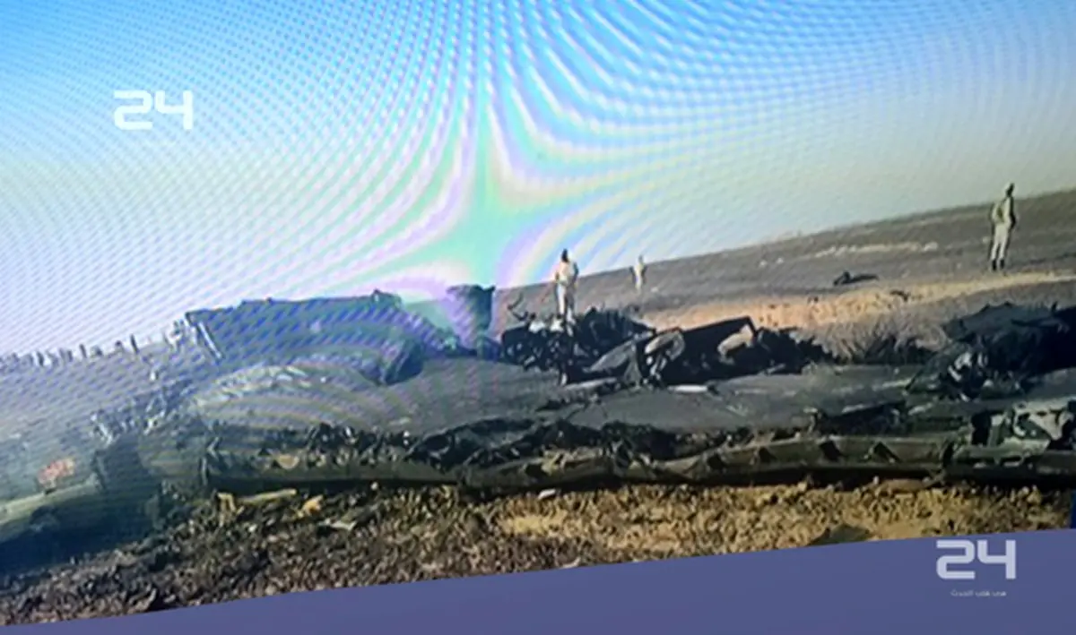 هواپیمای ساقط شده روسیه در مصر/عکس