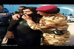 بازداشت داعشی با لباس زنانه +عکس