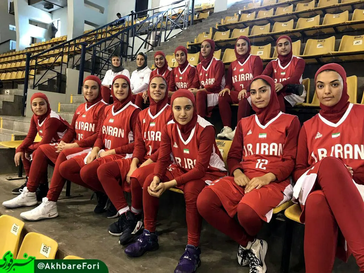 تصویری از  دختران بسکتبالیست ایران