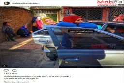 نسرین مقانلو و شهرزاد کمالزاده در پشت صحنه یک فیلم/ عکس