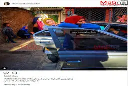 نسرین مقانلو و شهرزاد کمالزاده در پشت صحنه یک فیلم/ عکس