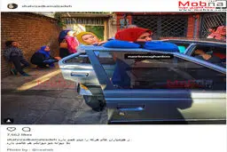 نسرین مقانلو و شهرزاد کمالزاده در پشت صحنه یک فیلم/ عکس