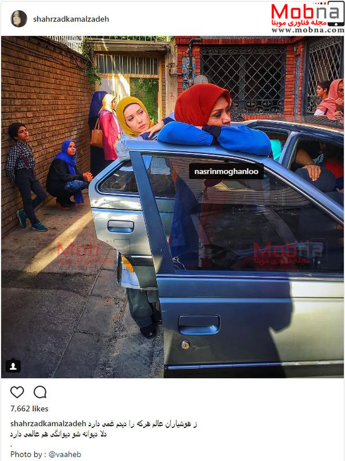 نسرین مقانلو و شهرزاد کمالزاده در پشت صحنه یک فیلم/ عکس