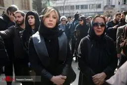 نیوشا ضیغمی در مراسم تشییع پیکر علی معلم/عکس